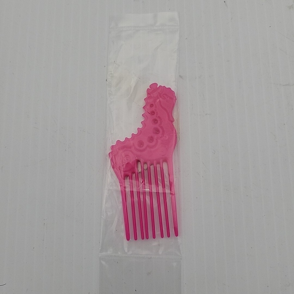 Vtg Barbie Doll Seahorse Hair Comb Island Fun Orange 1987 Replacement Brush